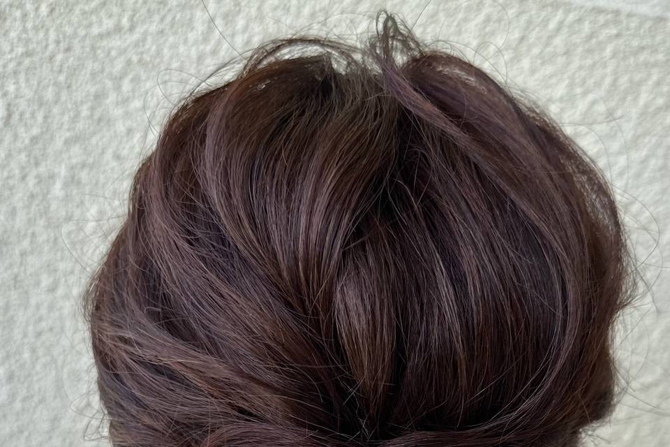 Un chignon texturé