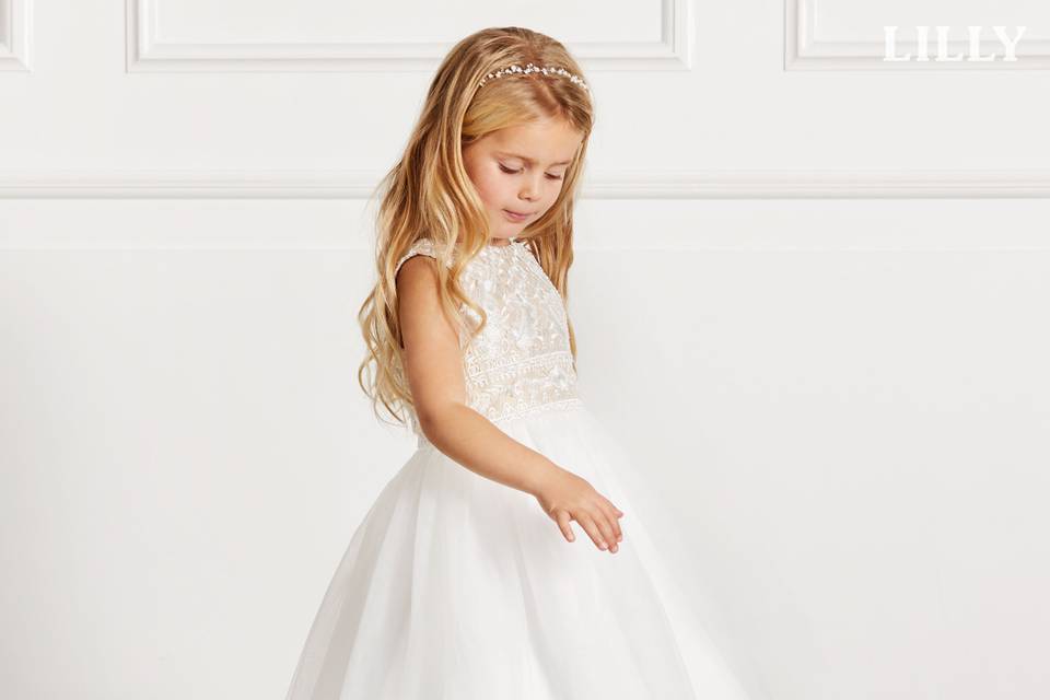 Cortège mariée robe fillette