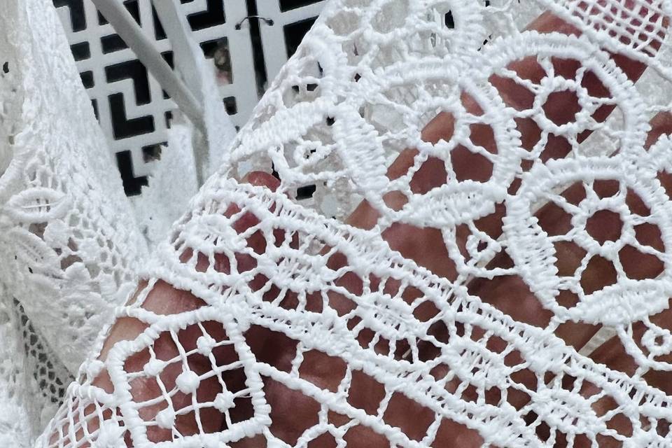 Robe de mariée guipure bohème