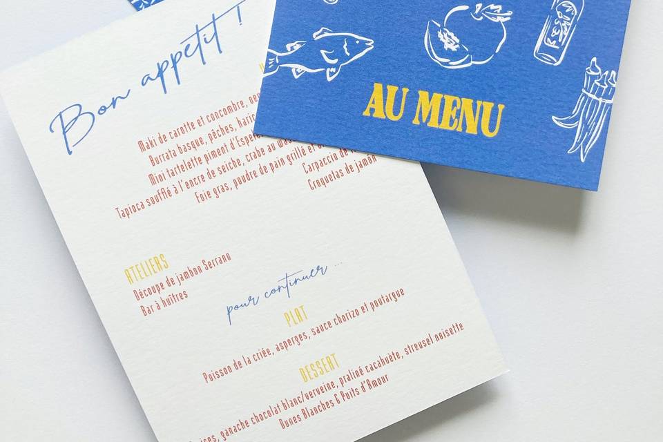 Menu illustré