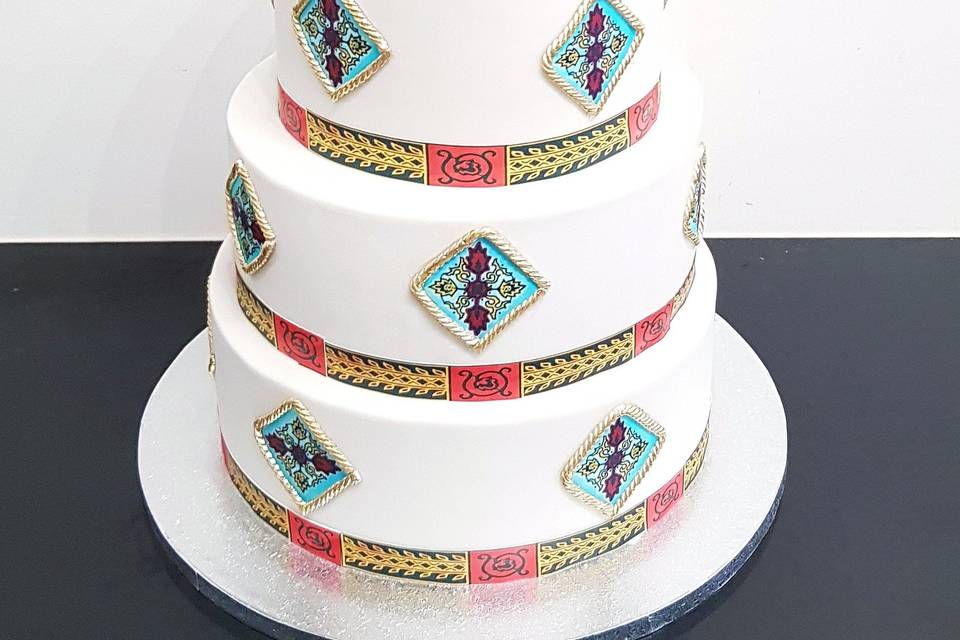 Wax wedding cake