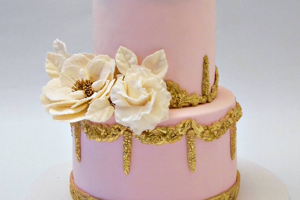 Élégant Pink Wedding cake