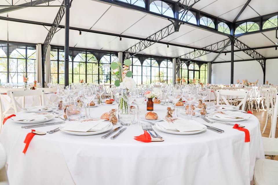 Salle réception verrière