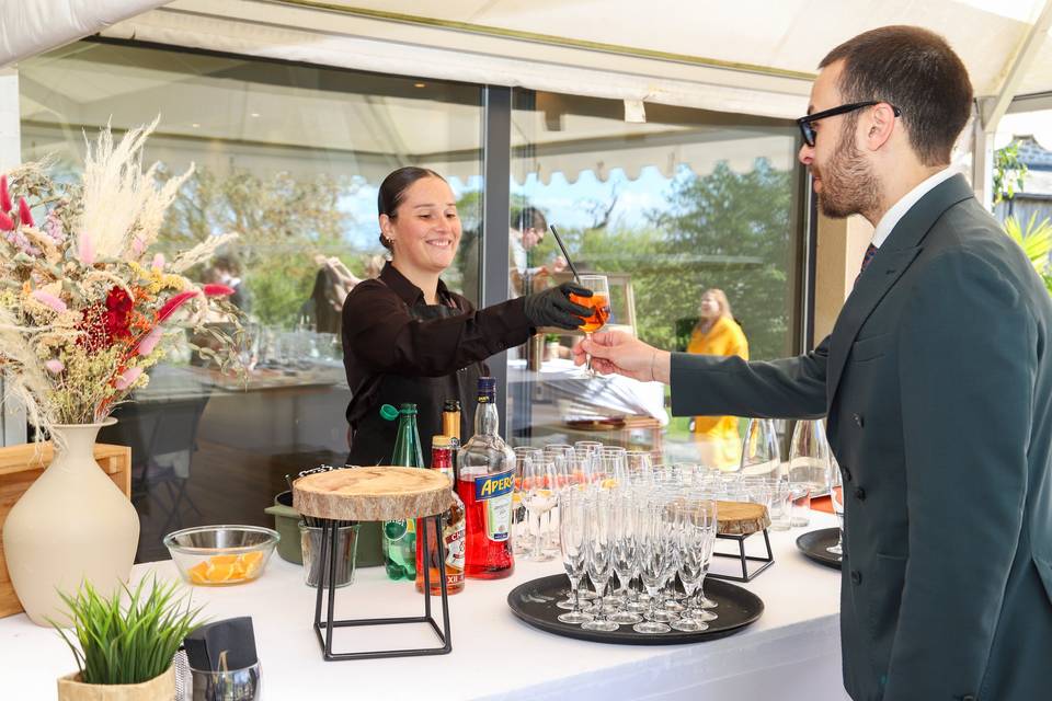 Service barman boissons