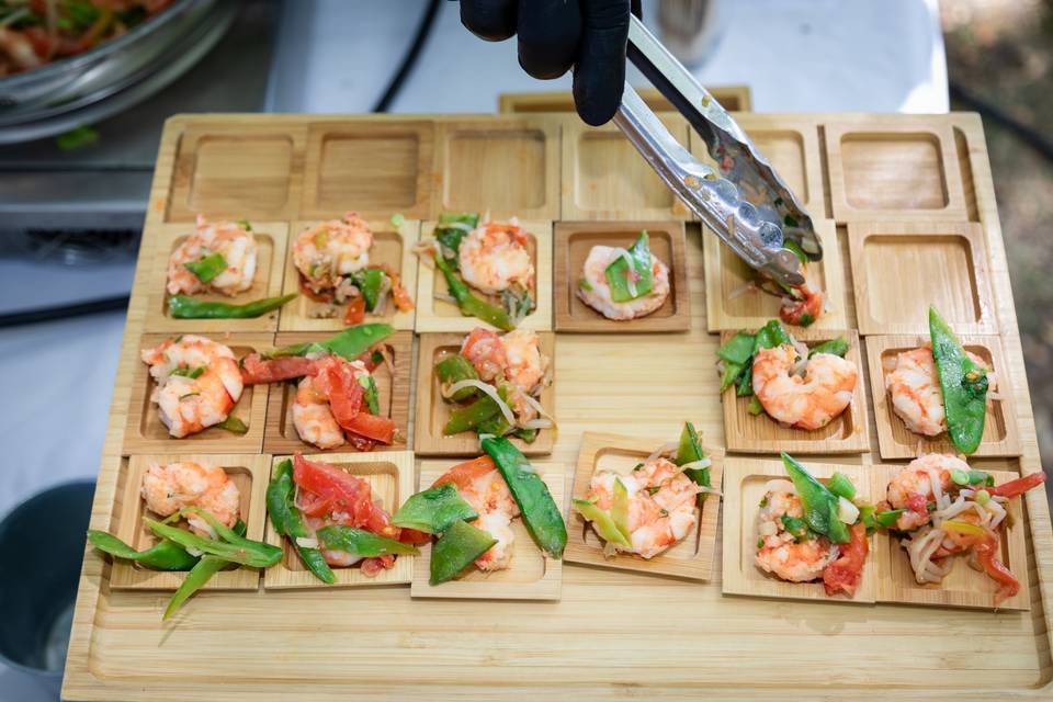 CENITAL_ PRÉPARATION DES AMUSE-BOUCHES AUX CREVETTES