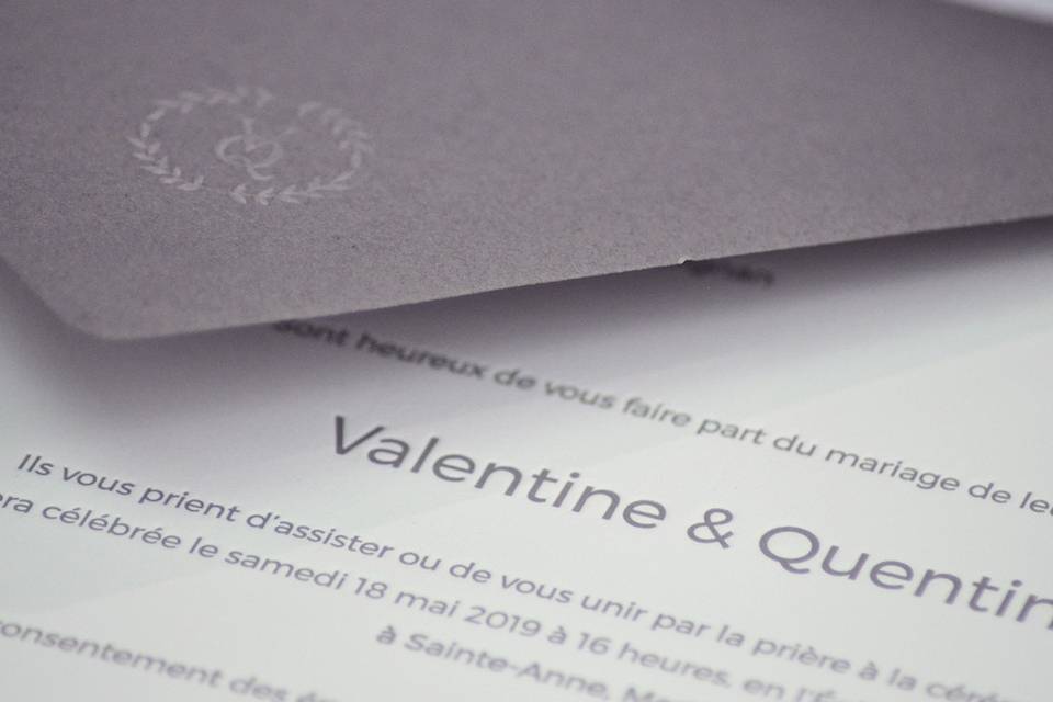 Gaufrage et letterpress