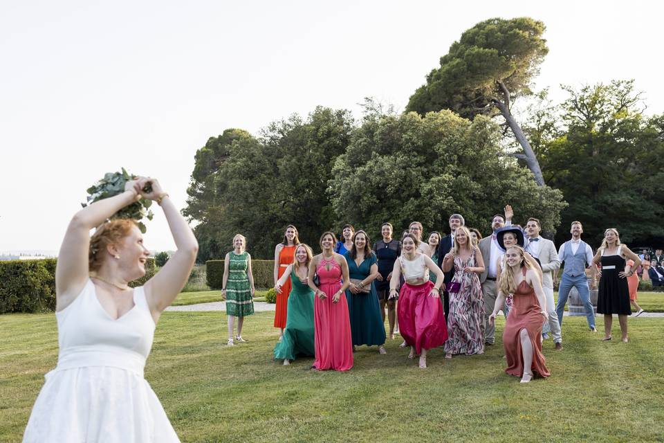 Lancer de bouquet