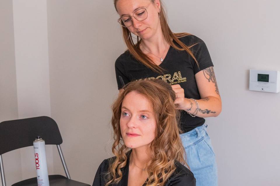 Coiffure de la mariée