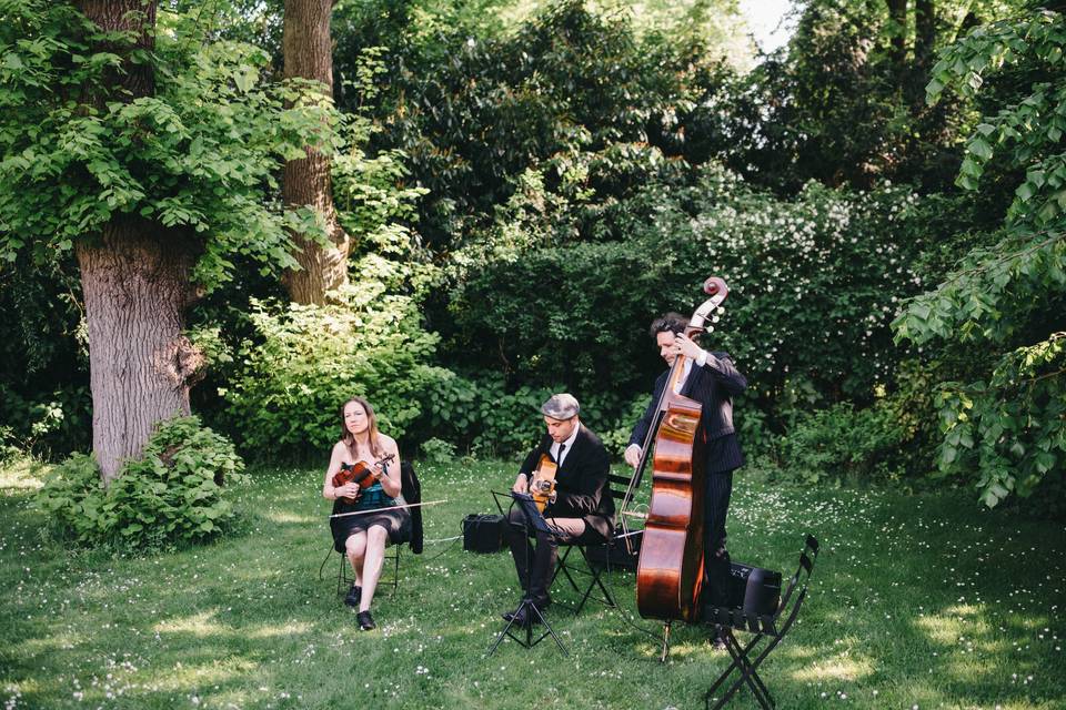 Le trio pour la cérémonie