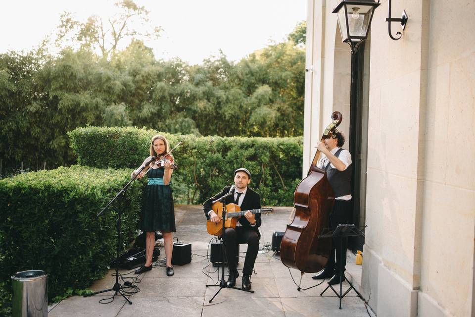 Le trio pour le vin d'honneur