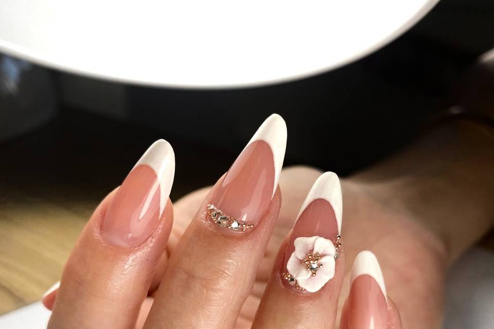French et fleur en 3D