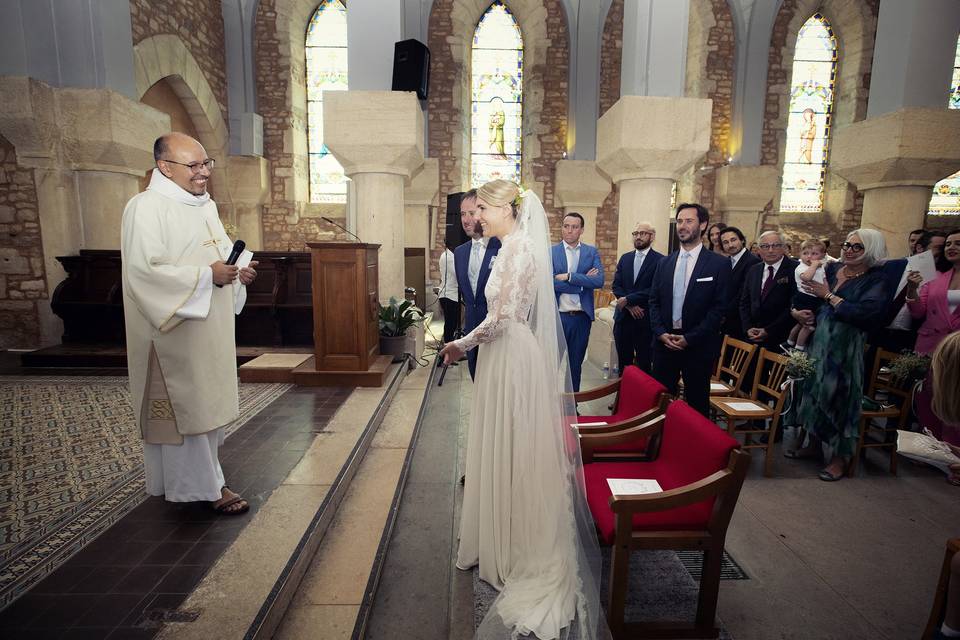 Cérémonie à l'église