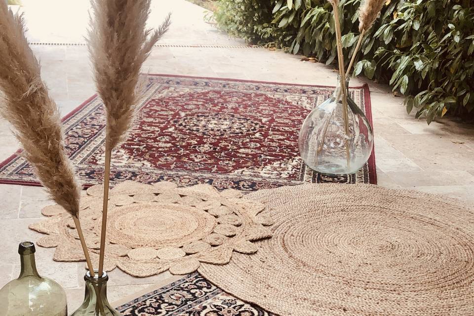 Tapis orientaux et en jute