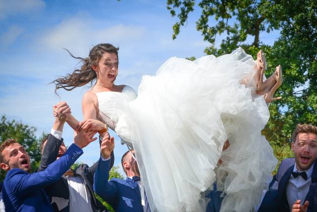 La mariée en l'air !