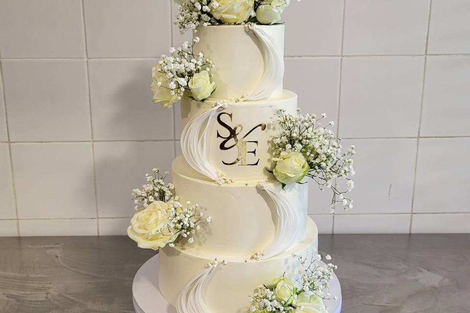 Wedding cake blanc