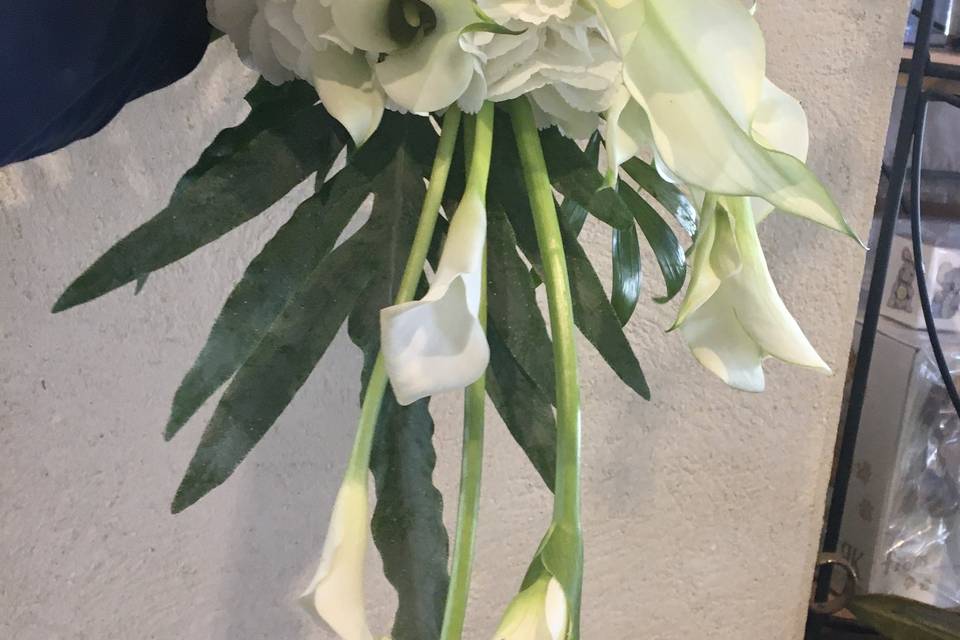 Bouquet de mariée chute