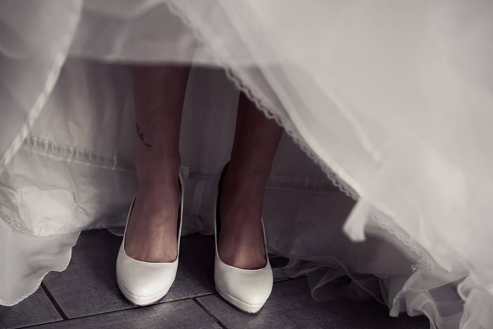 Chaussures de la mariée