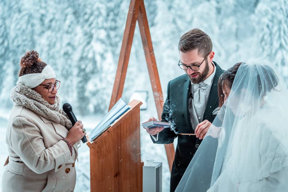 Mariage magique en montagne