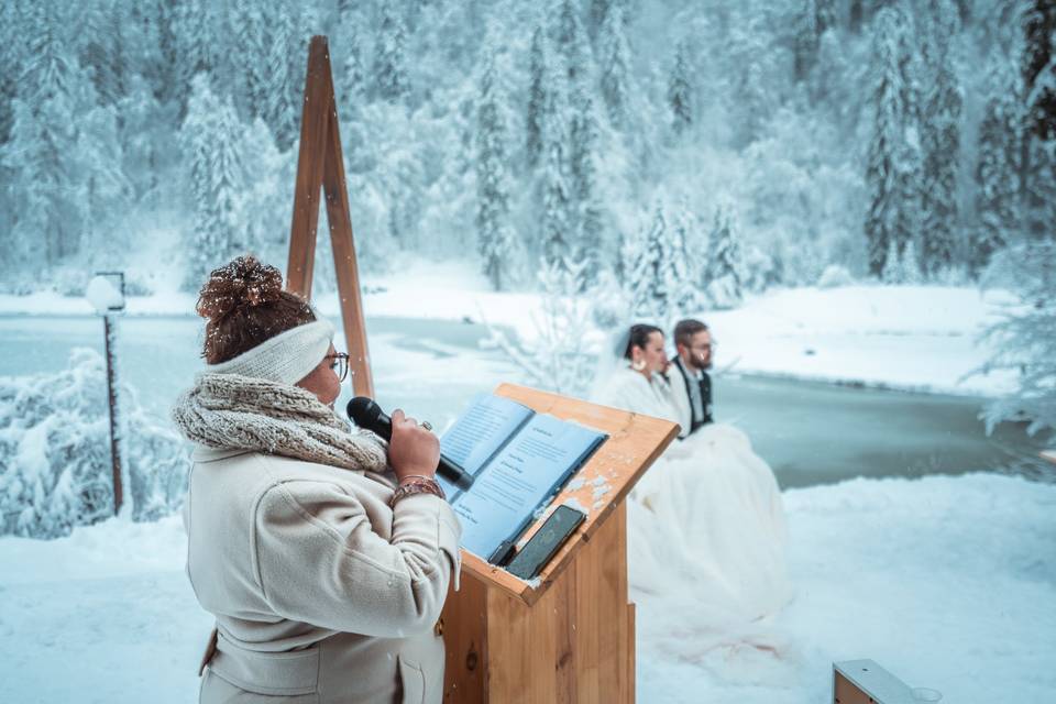 Mariage magique en montagne