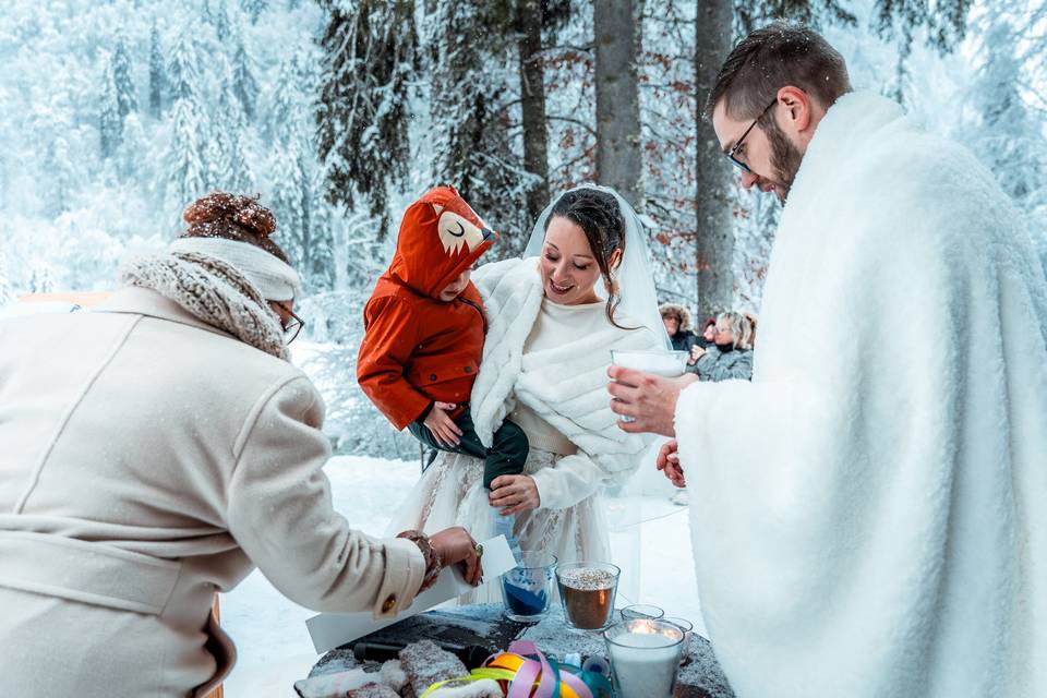 Mariage magique en montagne