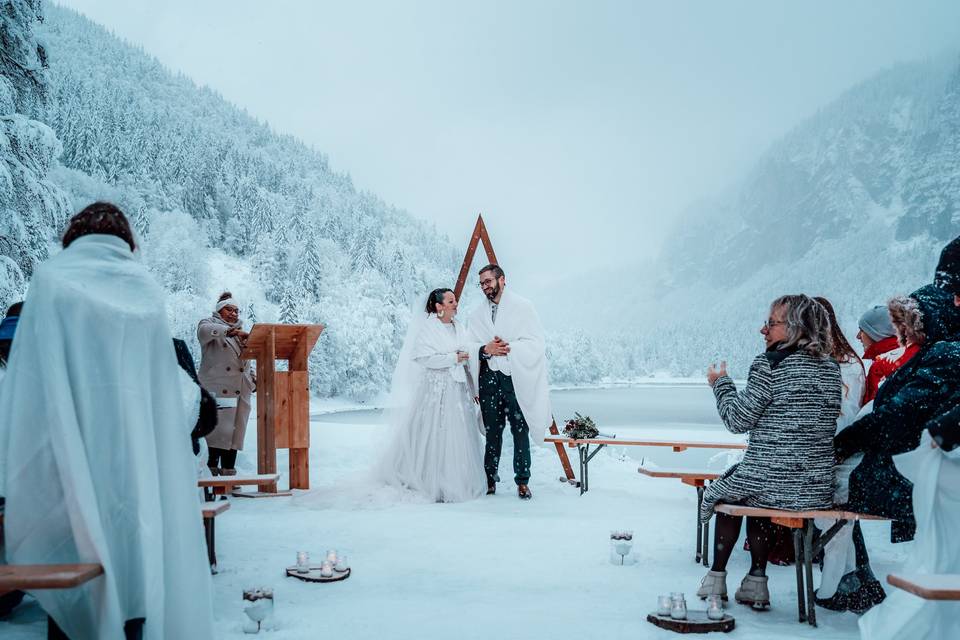 Mariage magique en montagne