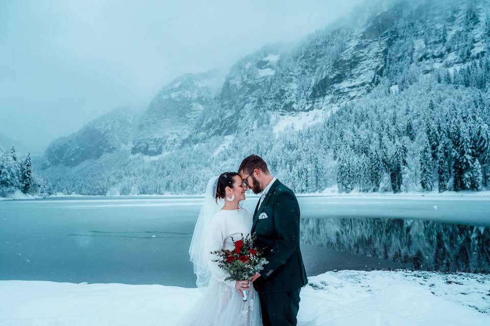 Mariage magique en montagne