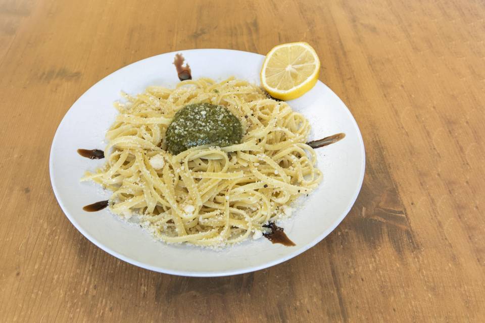 Spaghettis Pesto Pistache