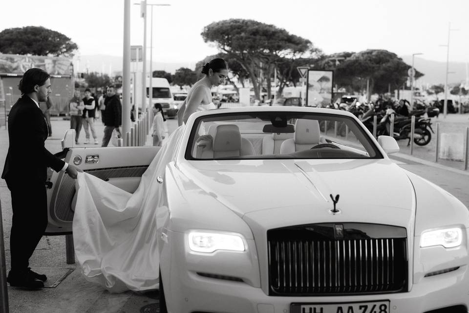 La mariée en voiture