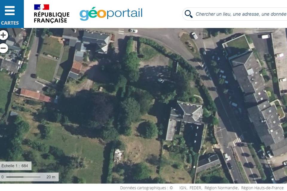 Geoportail, Domaine