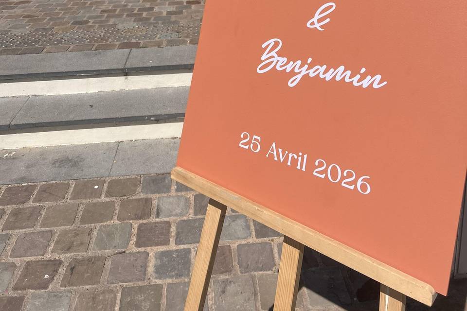 Panneau de bienvenue