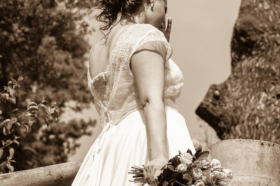 Mariage bouquet robe