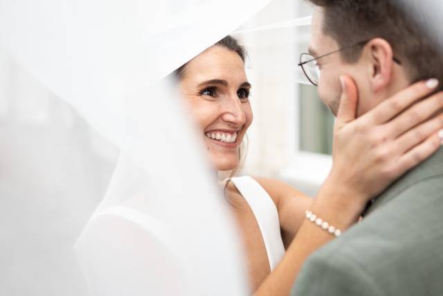 Photo de couple sous le voile