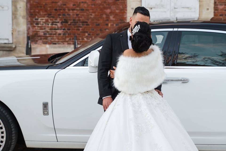Shooting couple d hiver