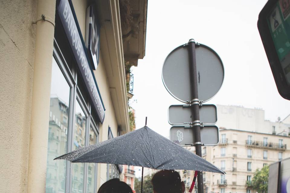 Mariage sous la pluie