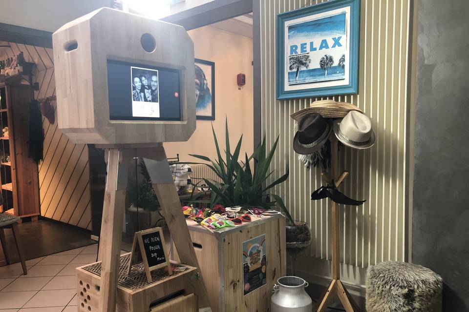 Photobooth en bois massif