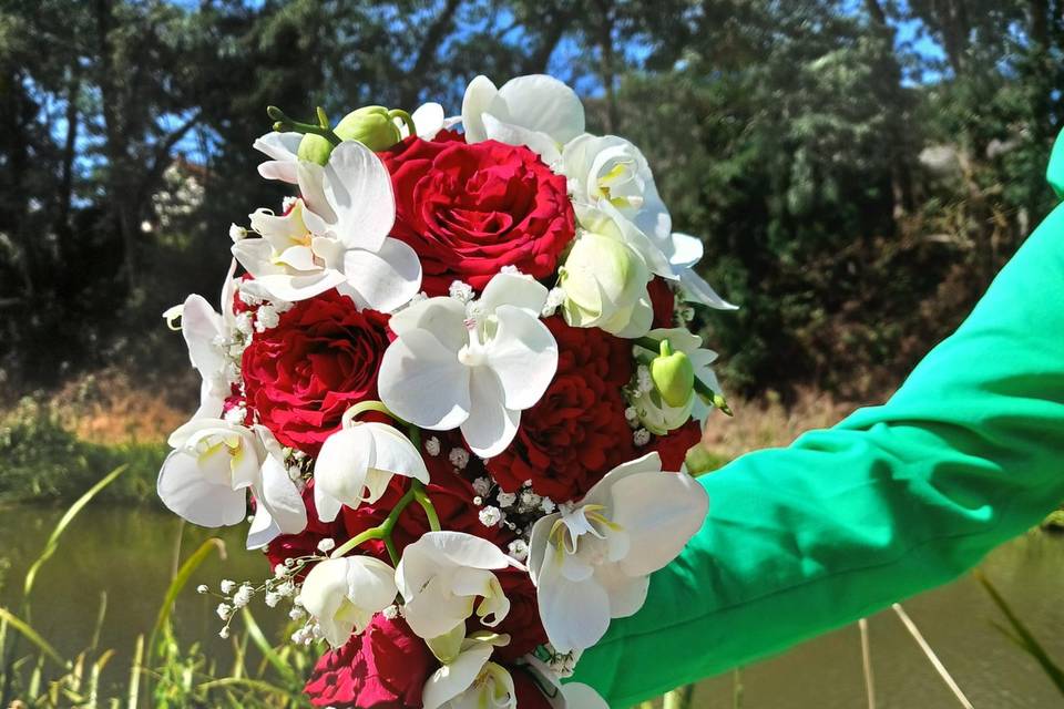 Bouquet de mariée cascade