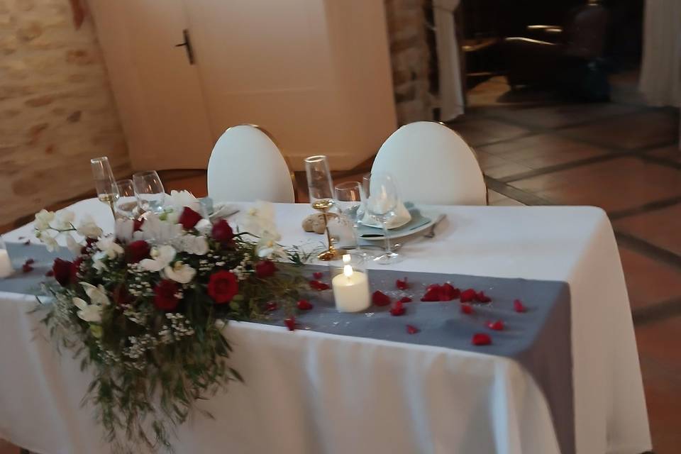 Centre de table marié