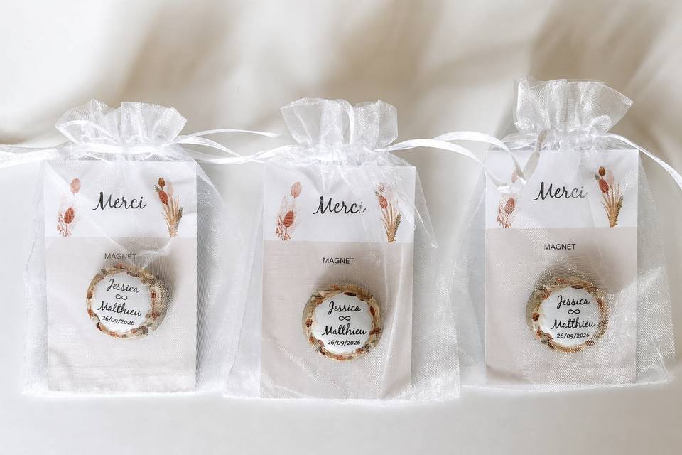 Cadeaux invités personnalisés