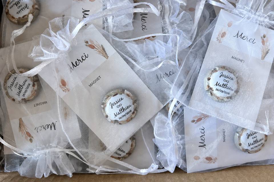 Cadeaux invités sur mesure