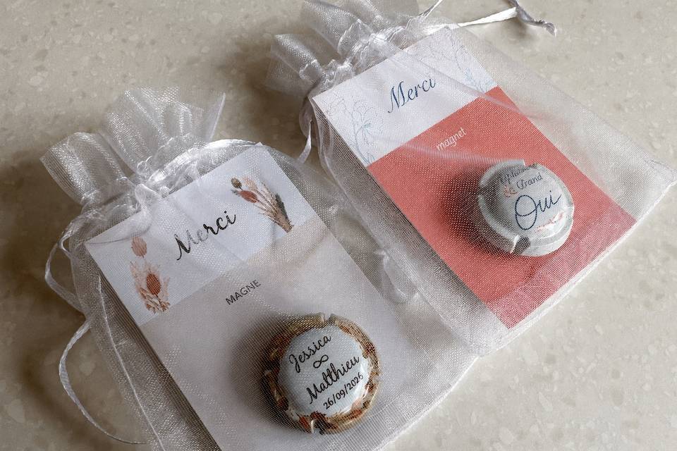 Magnet capsule Champagne