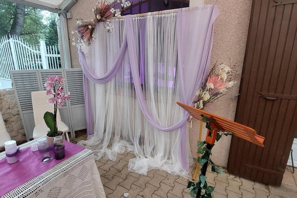 Décoration cérémonie laïque