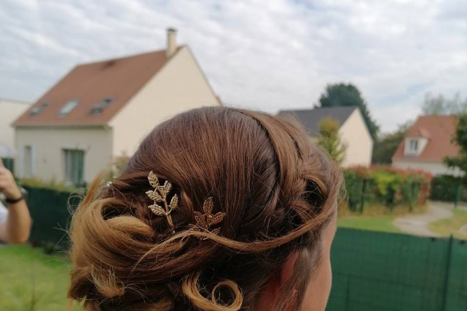 Chignon avec perles