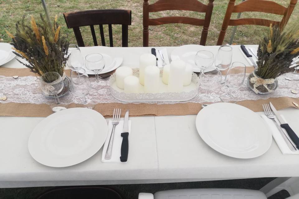 Tables des mariés