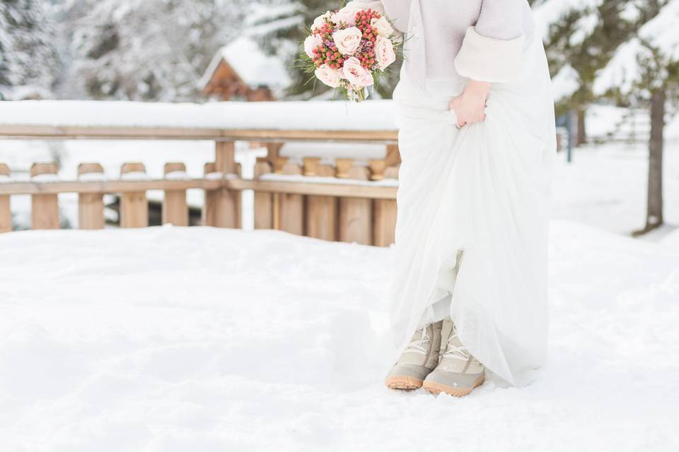 La mariée avait des bottes