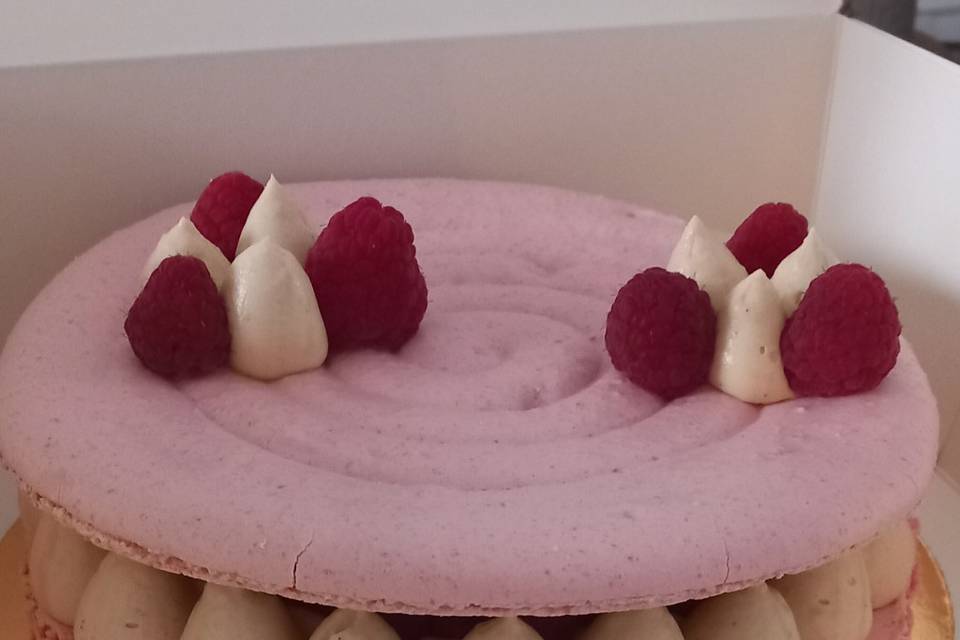 Macarons vanille/framboise