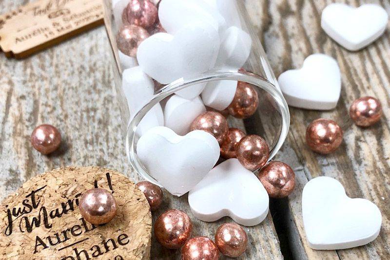 Perle chocolat - Rose Gold