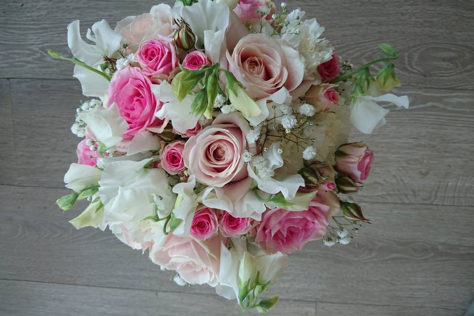 Bouquet mariée rond