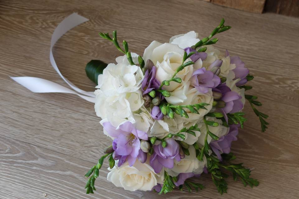 Bouquet de mariée rond