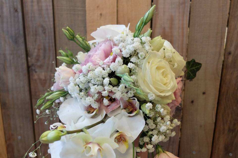 Bouquet mariée retombant