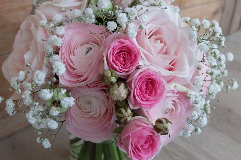 Bouquet mariée rond